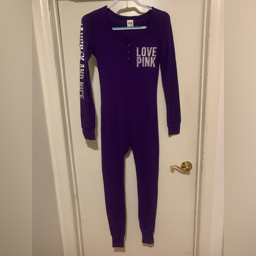 PINK Victoria’s Secret Thermal Onesie Pajama